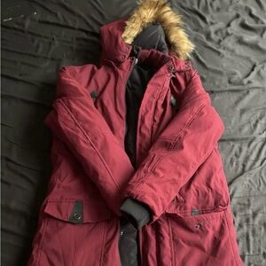Classic Red Men's Fashion Overcoat by Wulful - Heavyweight 3-in-1 Size Small